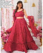 Introducing This Stunning Three-Piece Heavy Digital Printed Lehenga Choli (Sets Of 4 Beautiful Designs)