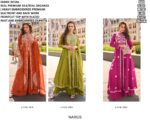 Heavy Embroidered Designer Readymade Silk Organza Party Wear Women's Suits