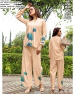 Latest Concept! Readymade Polly Rayon Digital Printed Trendy Casual Wear Co-ord Sets