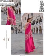Party Wear Readymade Latest Designer Crape Embroidered Indo-Western Collection
