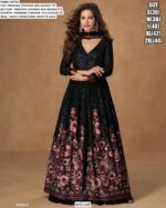 New Launch! Party Wear Heavy Designer Chinon Silk Indo-Western Dresses For Women