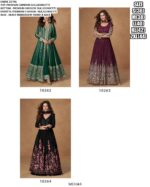 New Launch! Party Wear Heavy Designer Chinon Silk Indo-Western Dresses For Women