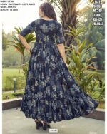 Buy Women's Rayon Printed Casual Or Party Wear Western Maxi Dress Gowns