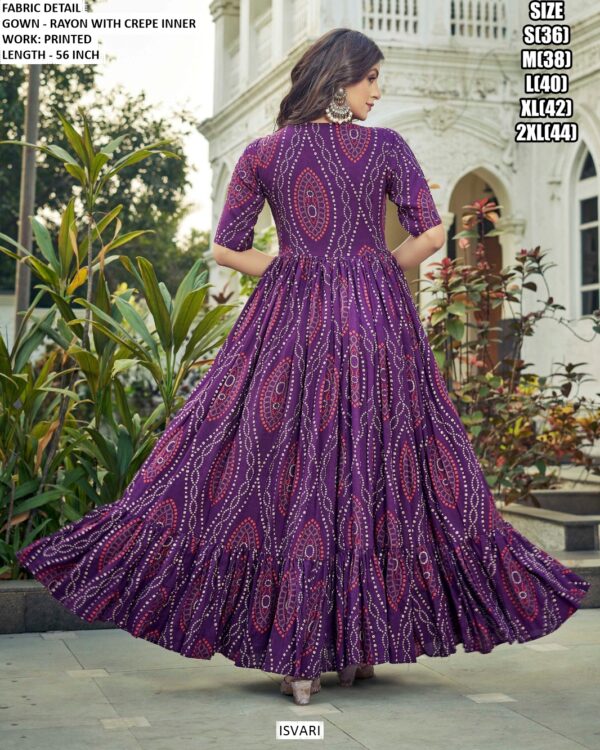 Buy Women's Rayon Printed Casual Or Party Wear Western Maxi Dress Gowns