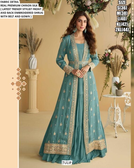 Introducing Our Latest Collection Of Designer Stylish Indo-Western Gowns!