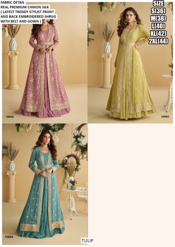 Introducing Our Latest Collection Of Designer Stylish Indo-Western Gowns!