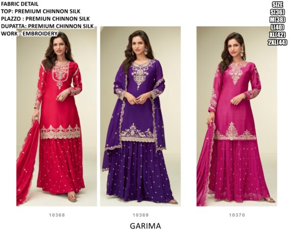 Experience The Luxury Of Premium Chinon Silk Designer Salwar Kameez Suits
