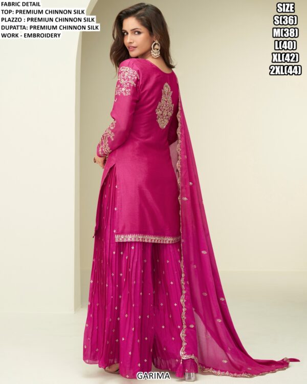 Experience The Luxury Of Premium Chinon Silk Designer Salwar Kameez Suits