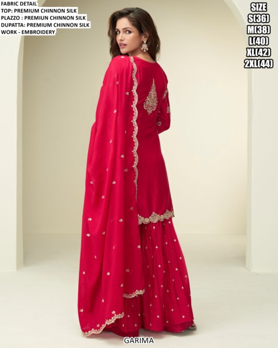 Experience The Luxury Of Premium Chinon Silk Designer Salwar Kameez Suits