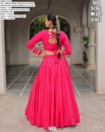 Navratri Chaniya Choli Collection In Roman Fabric With Gota Patti And Kutchi Embroidery Work