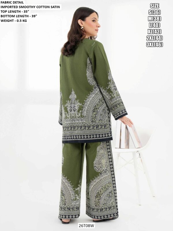 Imported Smoothy Cotton Satin Western Ladies Casual Wear Co-ord Sets