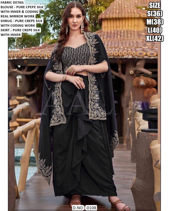 Shop Our Latest Party Wear Indo-Western Dresses - Skirt And Shrug