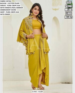 Shop Our Latest Party Wear Indo-Western Dresses - Skirt And Shrug