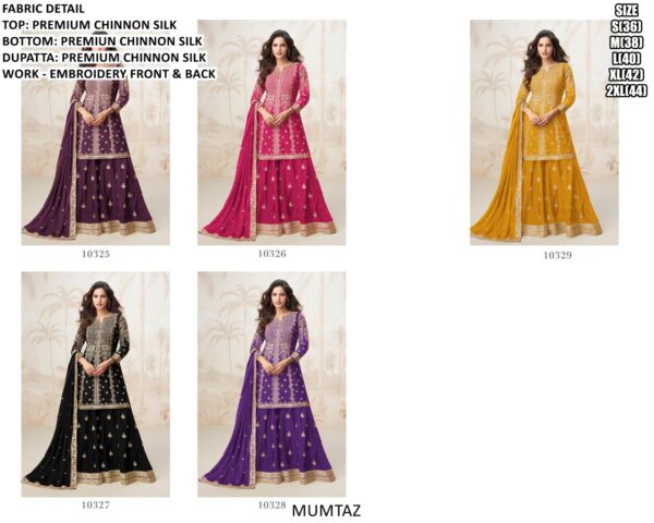 Readymade Collection! Premium Chinon Silk Designer Ethnic Salwar Suit Sets For Women