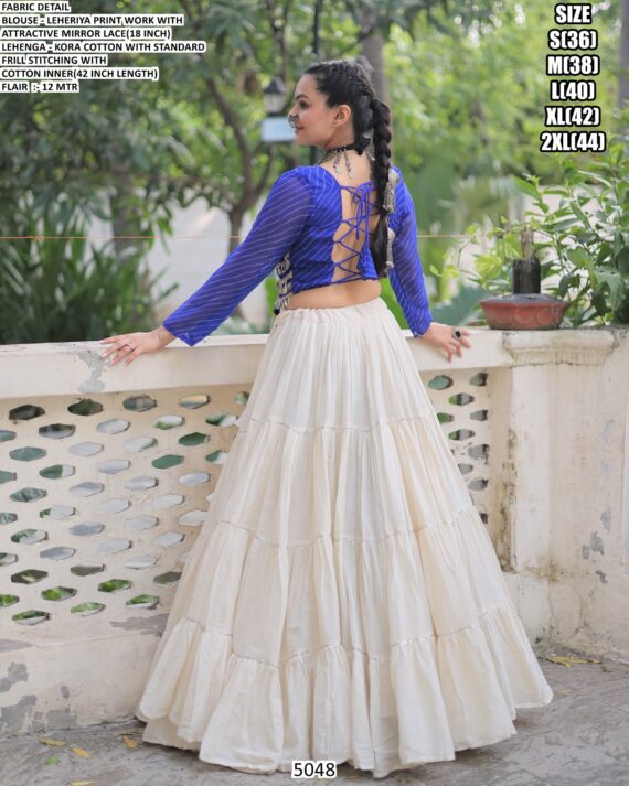 Elevate Your Navratri Celebrations With Beautiful Navratri Wear Cotton Lehenga Choli