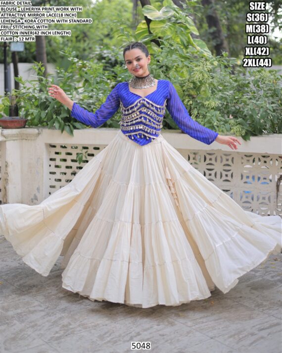 Elevate Your Navratri Celebrations With Beautiful Navratri Wear Cotton Lehenga Choli