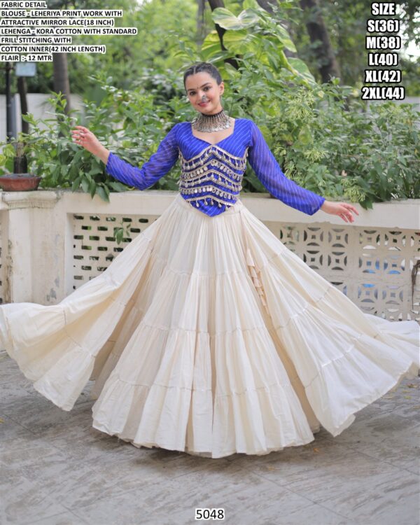 Elevate Your Navratri Celebrations With Beautiful Navratri Wear Cotton Lehenga Choli