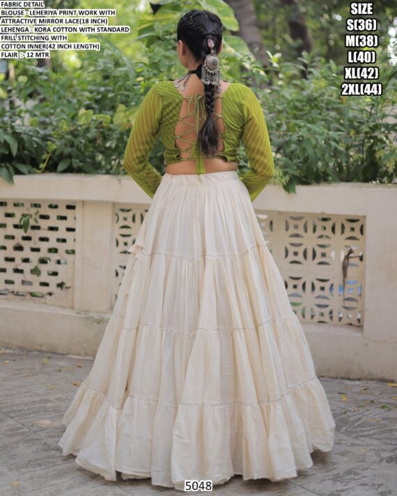 Elevate Your Navratri Celebrations With Beautiful Navratri Wear Cotton Lehenga Choli