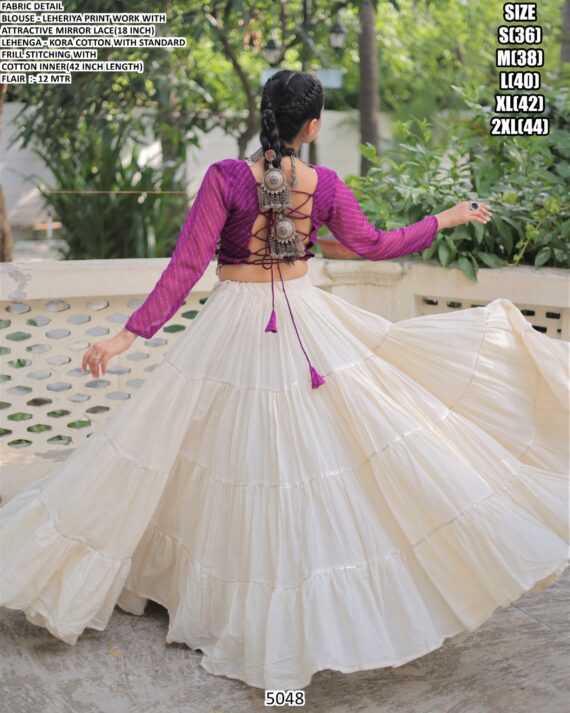 Elevate Your Navratri Celebrations With Beautiful Navratri Wear Cotton Lehenga Choli