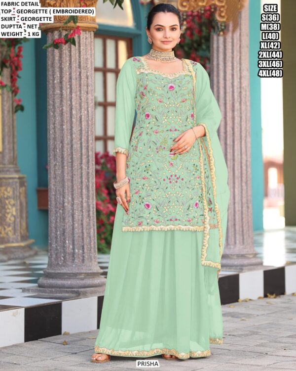 Launching New Georgette Designer Lehenga Style Pakistani Wedding Dress Collection