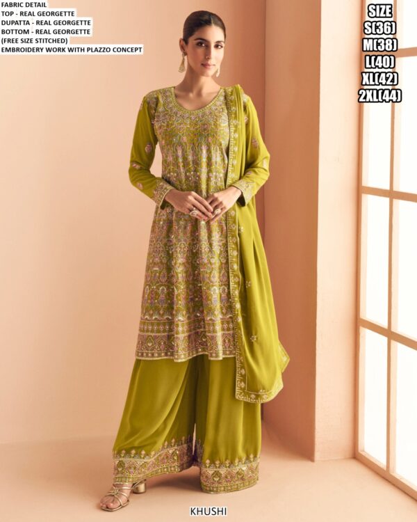 New Designer Party Wear Collection In Pure Georgette With Heavy Embroidery Work Stitched Suits