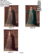 Bridal Wear Chinon Readymade Stylish Designer Gown With Dupatta For Weddings