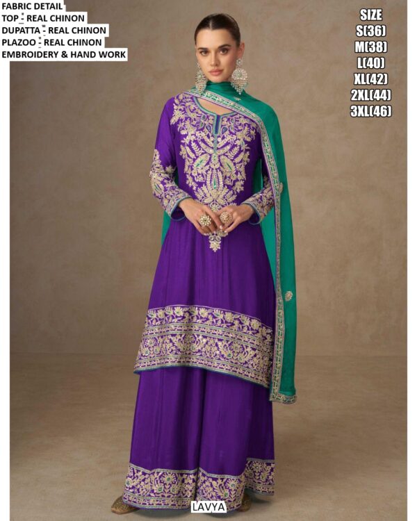 Shop This Exquisite And Heavy Designer Chinon Pakistani Suits In A Attractive Hues