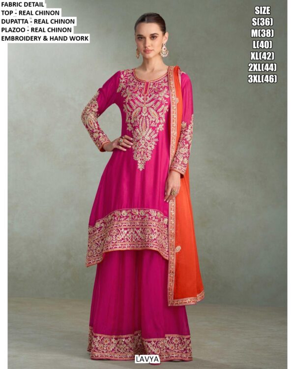 Shop This Exquisite And Heavy Designer Chinon Pakistani Suits In A Attractive Hues