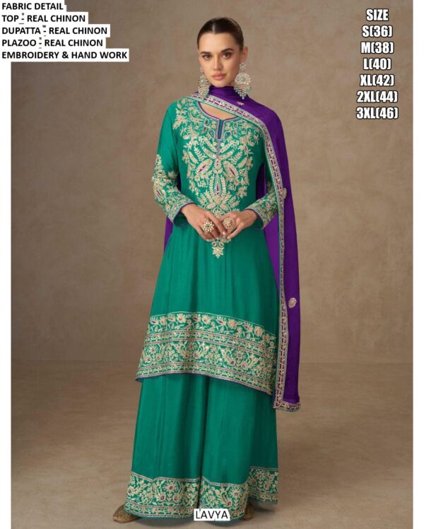 Shop This Exquisite And Heavy Designer Chinon Pakistani Suits In A Attractive Hues