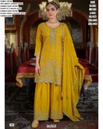 Launching A Beautiful Plazo Suit Sets With Heavy Embroidery Work On All Over Suits