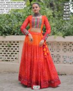 Vibrant Bandhani Print Navratri Chaniya Choli Set With Kutchi Gamathi Patch Work