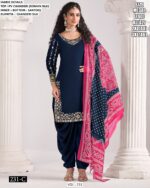 Buy Exclusive Designer Chanderi Silk Festive Wear Patiyala Salwar Suit Collection