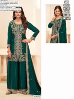 Festive Wear Blooming Chinon Readymade Amazing Embroidery Work Plazo Suits