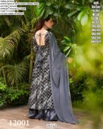 Casual And Any Functions Wear Beautiful Printed Muslin Fabric Flared Kurti With Pent And Dupatta