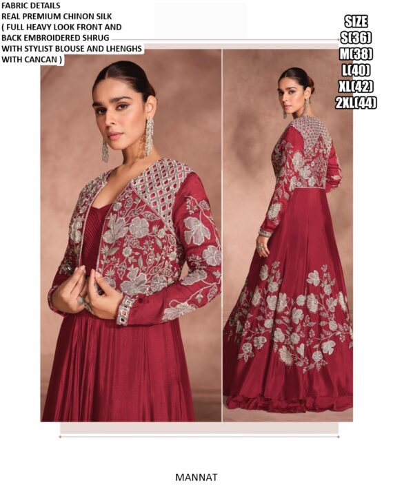 Partywear Style Trendy Designer Crop Top With Lehenga Collection (Three-Piece Indo-Western)