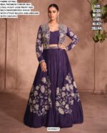 Partywear Style Trendy Designer Crop Top With Lehenga Collection (Three-Piece Indo-Western)