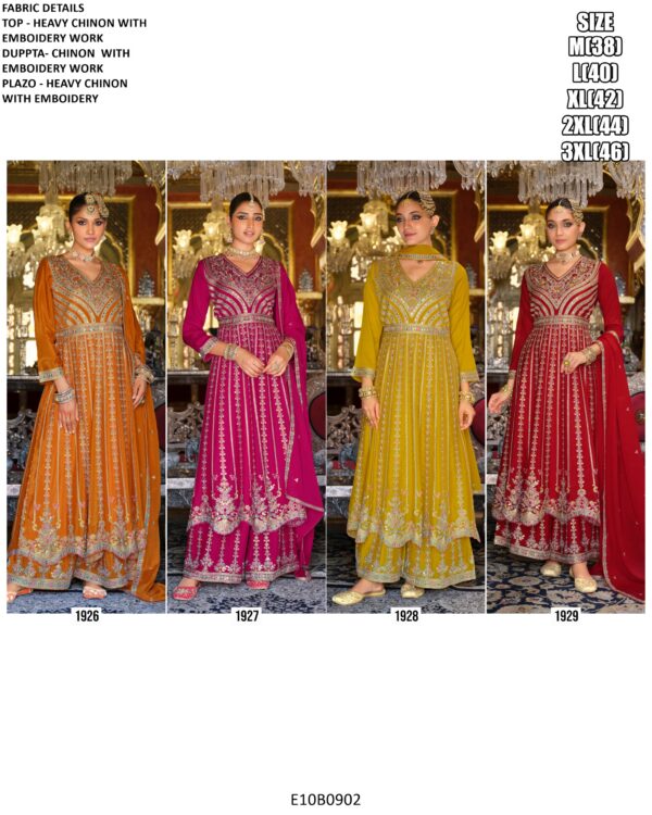 Shop Stunning Designer Embellished Chinon Pakistani Salwar Kameez At Attractive Prices