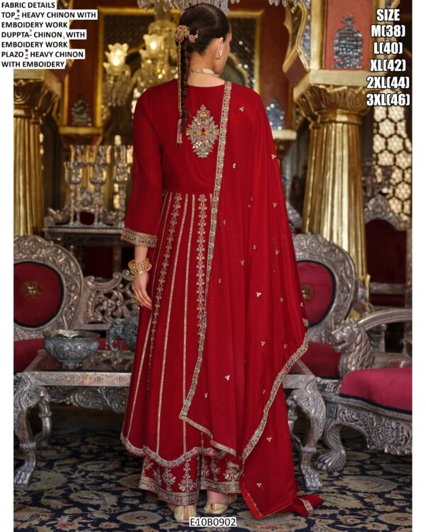 Shop Stunning Designer Embellished Chinon Pakistani Salwar Kameez At Attractive Prices