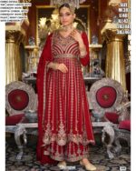 Shop Stunning Designer Embellished Chinon Pakistani Salwar Kameez At Attractive Prices