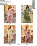 Festival Suits - Pure Viscose Simar Jacquard Silk Embroidery Work Readymade Gharara Dresses