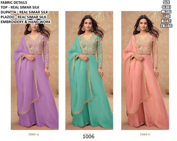 Unleash Style With Our Exquisite Real Simar Silk Embroidery And Handwork Suits