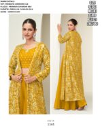 Exclusive Designer Three-Piece Readymade Chinon Silk Indo-Western Dresses For Women