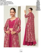 Exclusive Designer Three-Piece Readymade Chinon Silk Indo-Western Dresses For Women