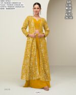 Exclusive Designer Three-Piece Readymade Chinon Silk Indo-Western Dresses For Women