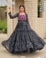 Step Into The Charm Of Navratri With This Beautifully Designed Gowns In Two Colours!