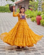 Step Into The Charm Of Navratri With This Beautifully Designed Gowns In Two Colours!