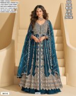 Wedding Wear Chinon Silk Heavy And Beautiful Designer Indo-Western Collection 2025