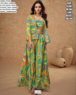 Real Chinon Silk Party Wear Readymade Digital Printed Cord Set Collection