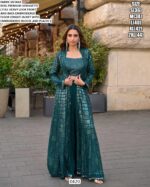 Premium Georgette Attractive Designer Cocktail Party Wear Women's Indo-Western Outfits