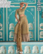 We Presents This Premium Georgette Heavy Designer Readymade Plazo With Blouse Set